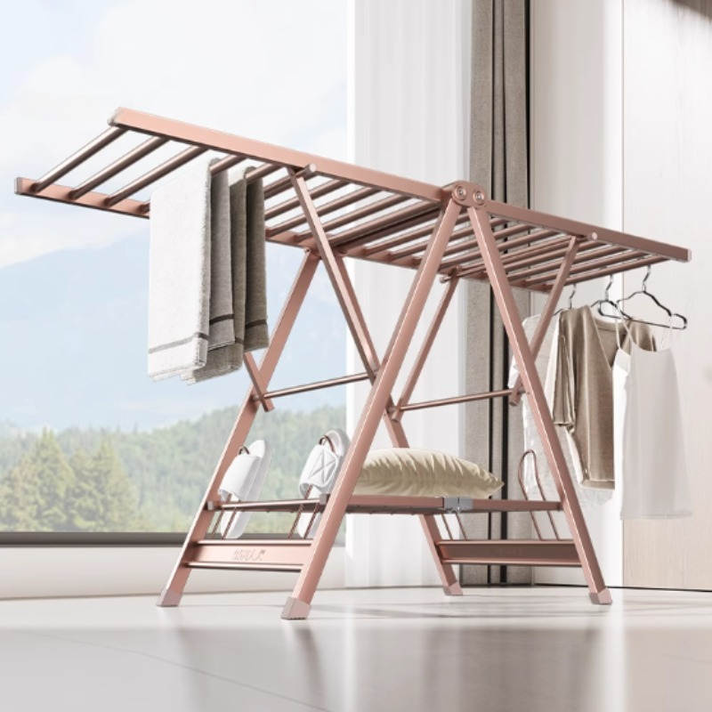 Baby Clothing Drying Rack - Appendiabiti pieghevole quattro stagioni per stendibiancheria