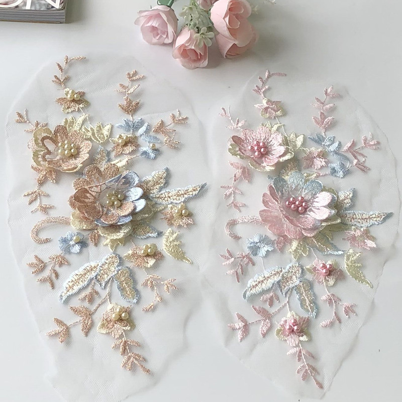 Baby Clothing Embroidery - 1 pz toppa in pizzo rete