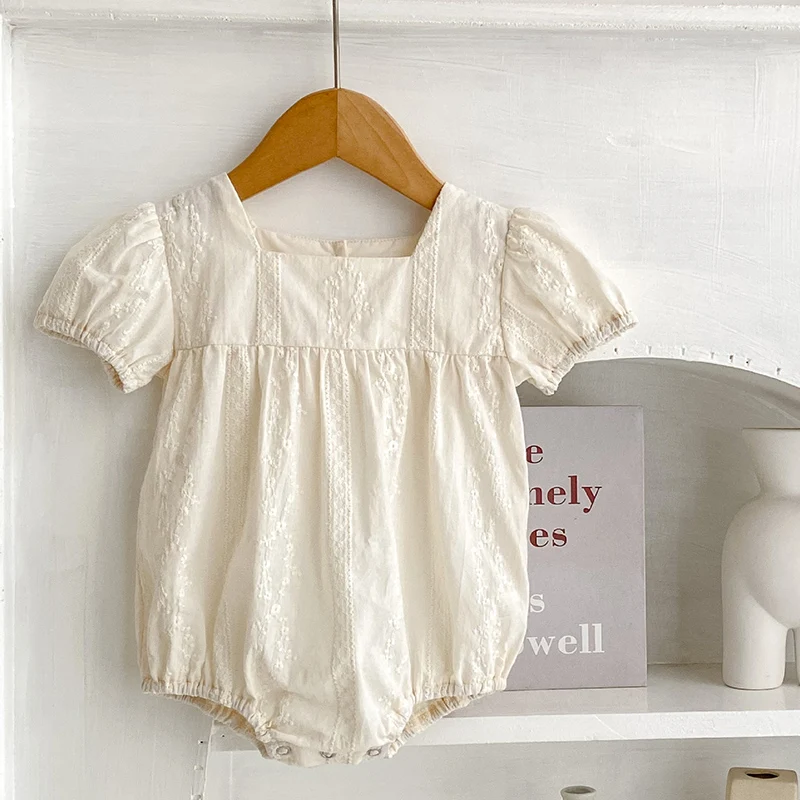 Baby Clothing Embroidery - 2025 pagliaccetto della neonata estate 0-24M