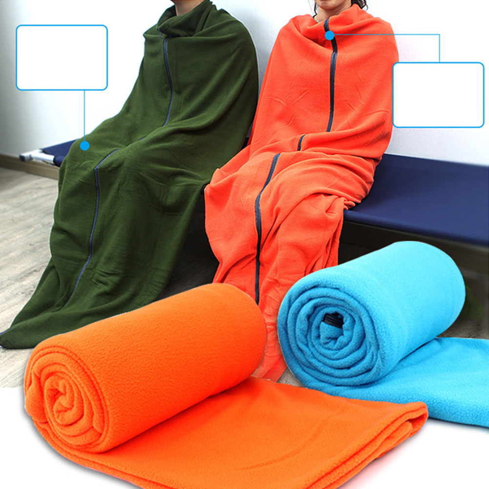 Fleece Sleep Bag - Sacco a Pelo Portatile Arancione in