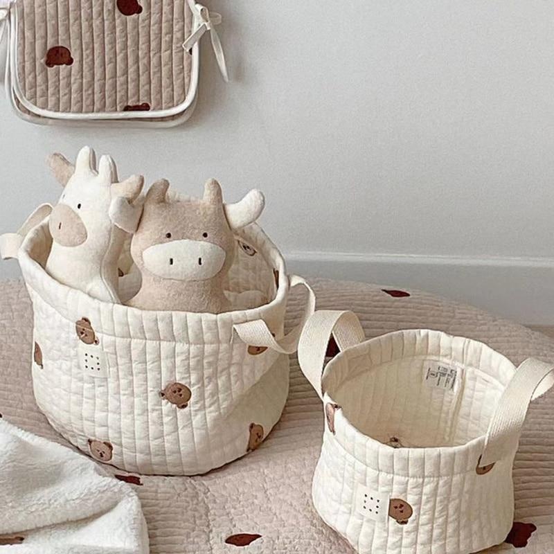 Baby Clothes Organiser - Simpatico orso ricamo borsa per pannolini