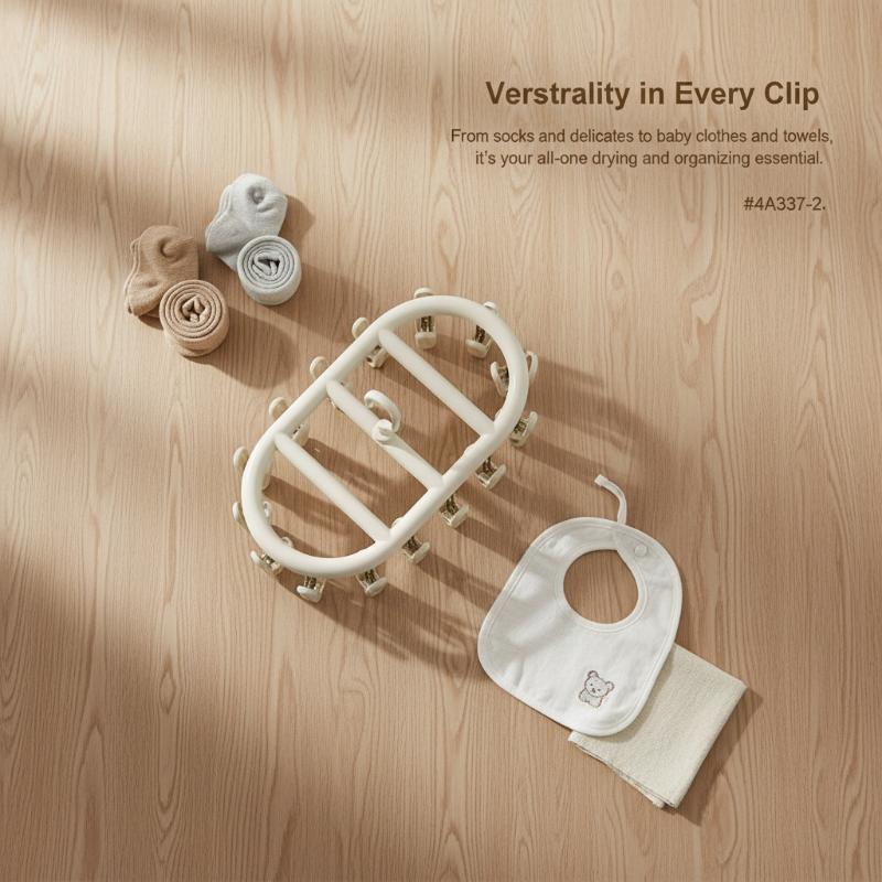 Baby Clothing Drying Rack - Innovativo Stendibiancheria Rotondo con Clip Multiple