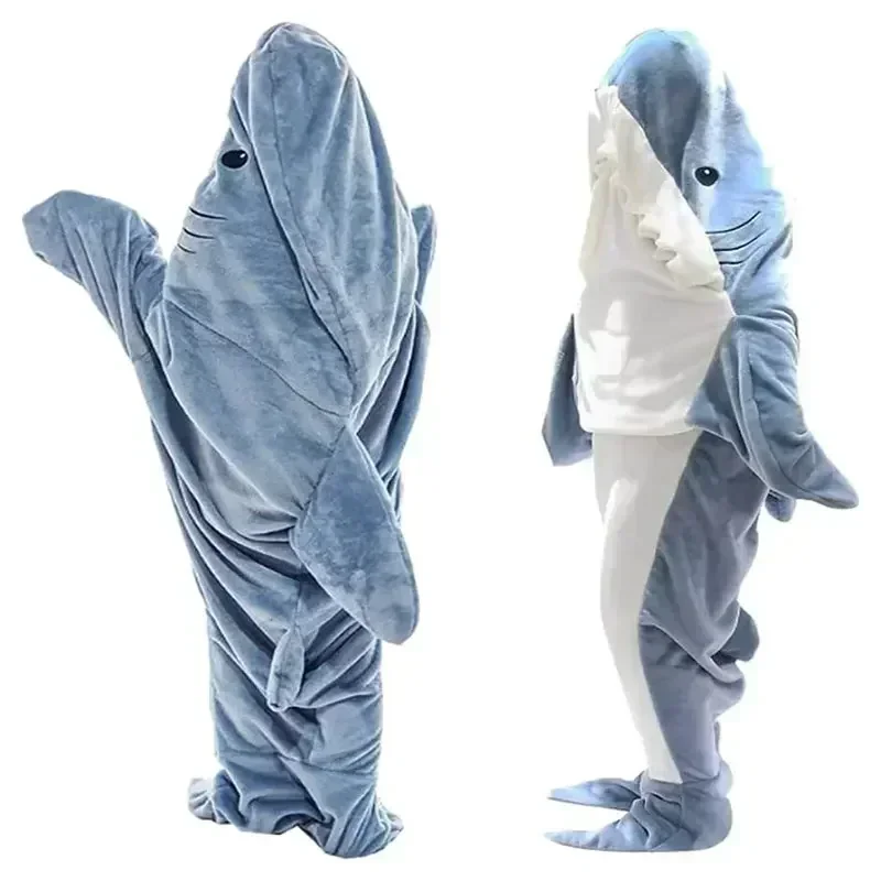 Cartoon Shark Coperta con capp - Fleece Sleep Bag recensione e prezzo