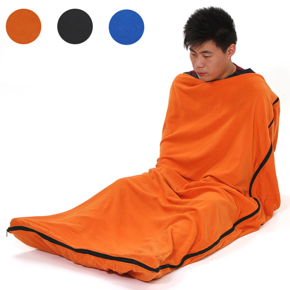 Sacco a Pelo Portatile Arancio - Fleece Sleep Bag recensione e prezzo