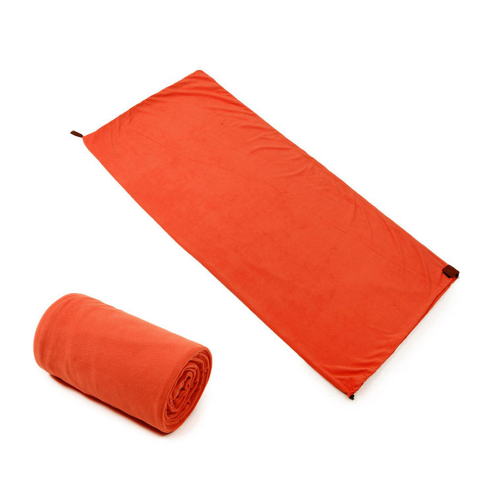 Sacco a Pelo Portatile Arancio - Fleece Sleep Bag recensione e prezzo