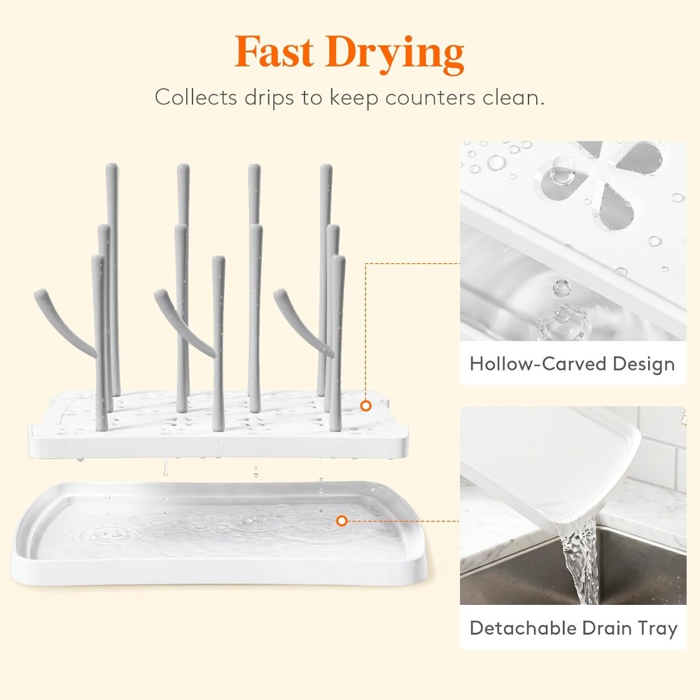 Scolapiatti per biberon con va - Baby Clothing Drying Rack recensione e prezzo