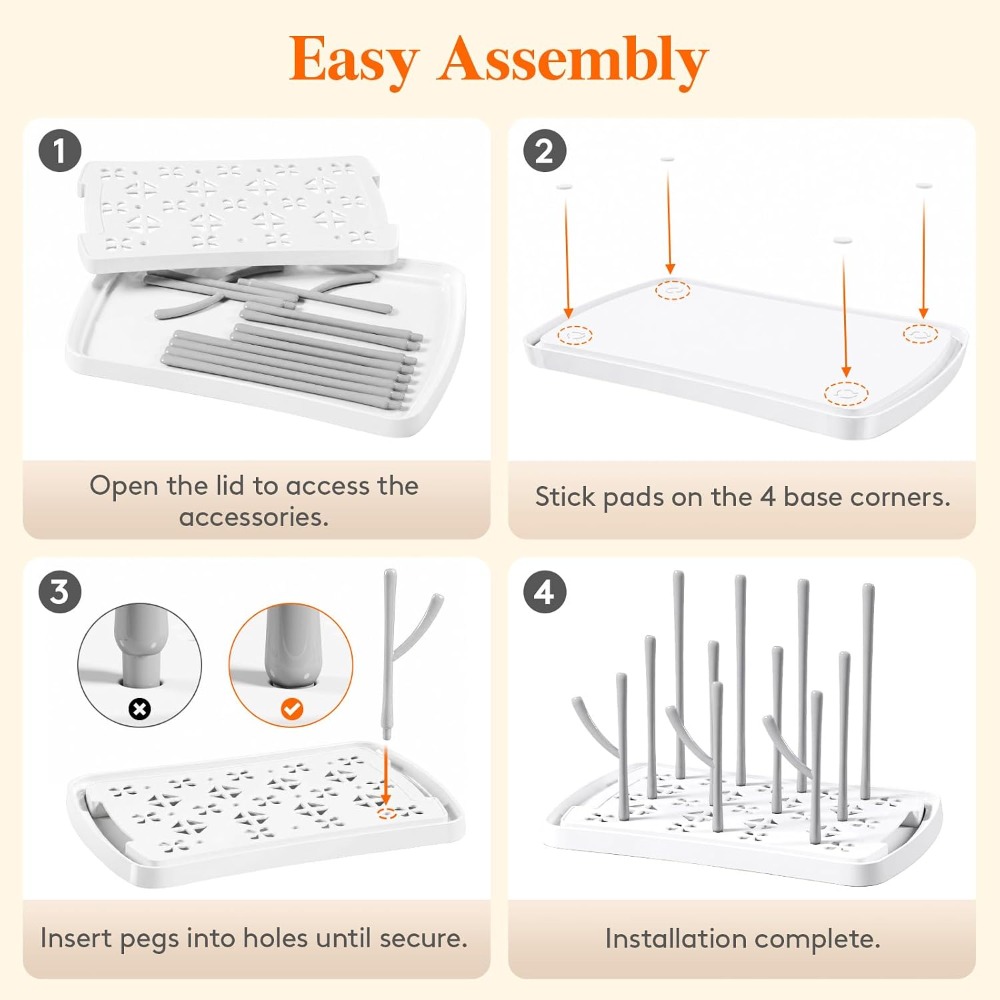 Scolapiatti per biberon con va - Baby Clothing Drying Rack recensione e prezzo
