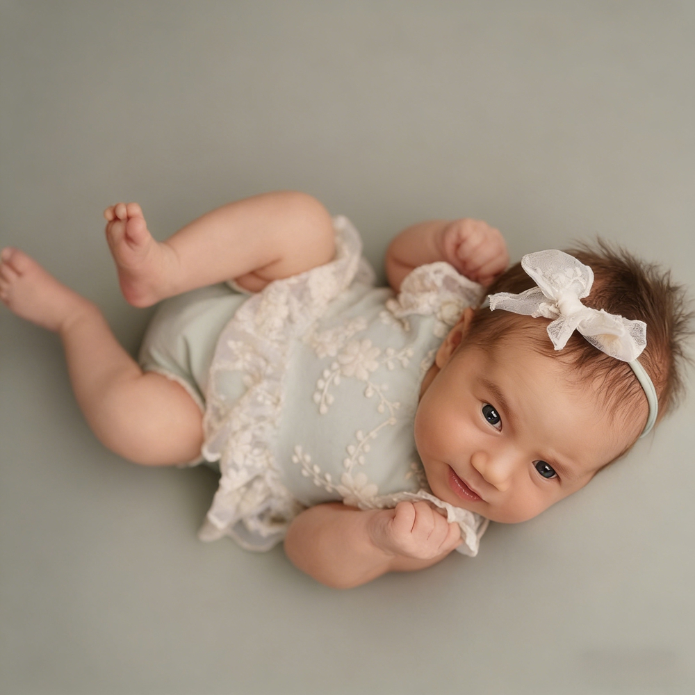Tutina in Pizzo Verde Pastello - Baby Clothing Embroidery recensione e prezzo